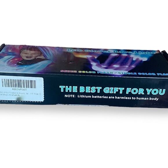 LED Light Up Rave Gloves 7 Different Light Patterns For Dancing/Lightshows - Picture 9 of 11